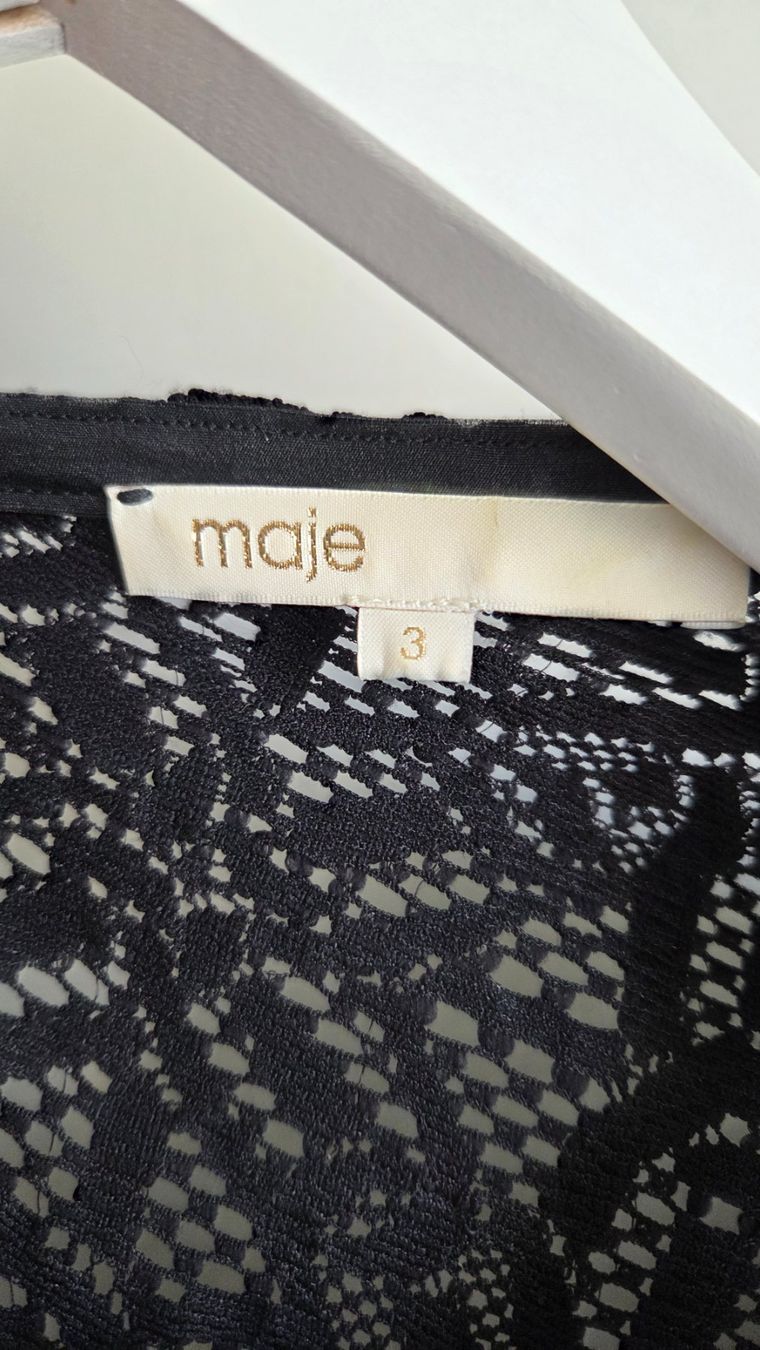 Maje Kleider: Maje Dress schwarze Spitze elastisch Size 3 – Gebraucht aus Fislisbach von Maieriisli25 2