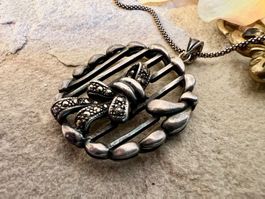 Silber Anhänger antik ArtDeco Jugendstil um 1900 / 1920