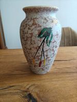 Vintage Keramikvase – handbemalt, 25 cm hoch, dekorativ