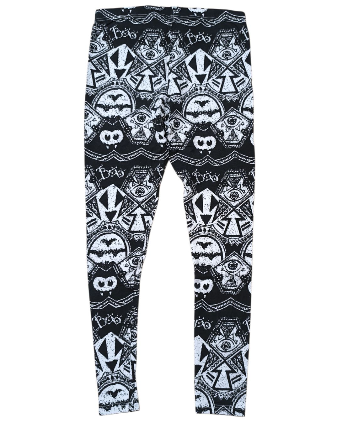 H&M Leggings: Schwarze Leggings mit Muster - Emo, Gothic, Punk – Nuovo (secondo la descrizione) da Gettnau venduto da Immortal_ 1