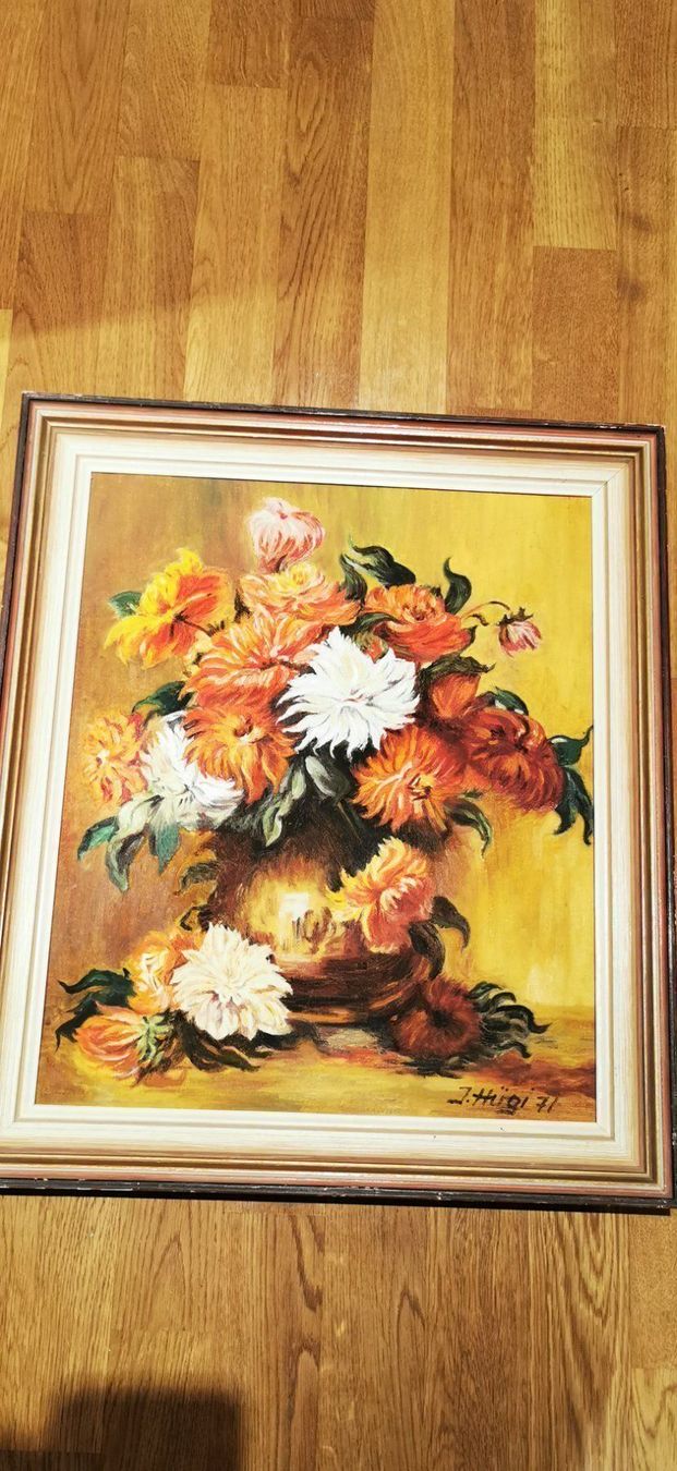 Gemälde: oelbild von j. hügi – Gebraucht aus Inwil von Gold