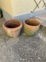 2 Terracotta Blumentöpfe gebraucht
