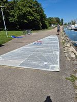 Grand voile en mylar à corne