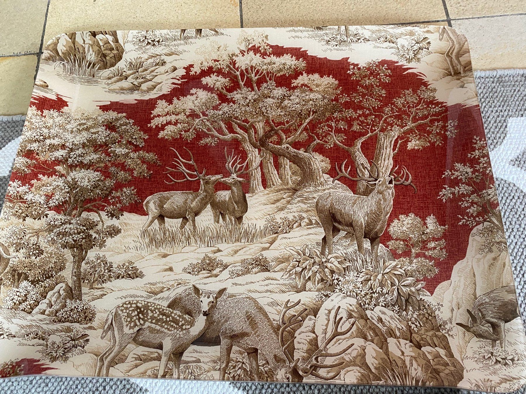 Plateaux: Tablett mit Hirschmotiven – Neuf (Voir description) à Wohlen AG par homecollectivech 1