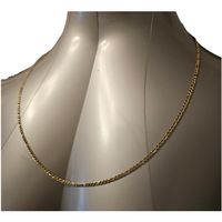 Elegante Figaro-Kette aus Edelstahl (Goldoptik)