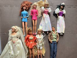 Schöne Vintage-Barbie-Sammlung  aus den 80er- und 90er