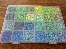 Bastelperlen Polymer 24 Farben