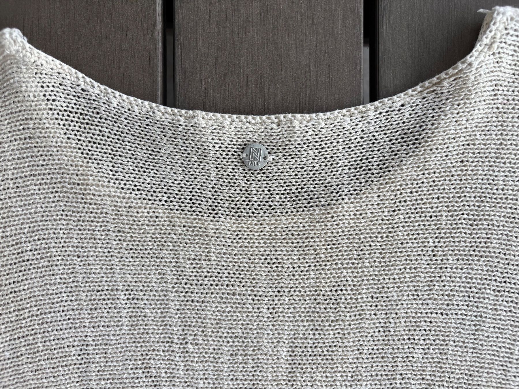 Nile Maglioni & Felpe: Nile Garn-Pullover, Grösse S, kurzarm, beige – Usato da Ebnat-Kappel venduto da Molton 4