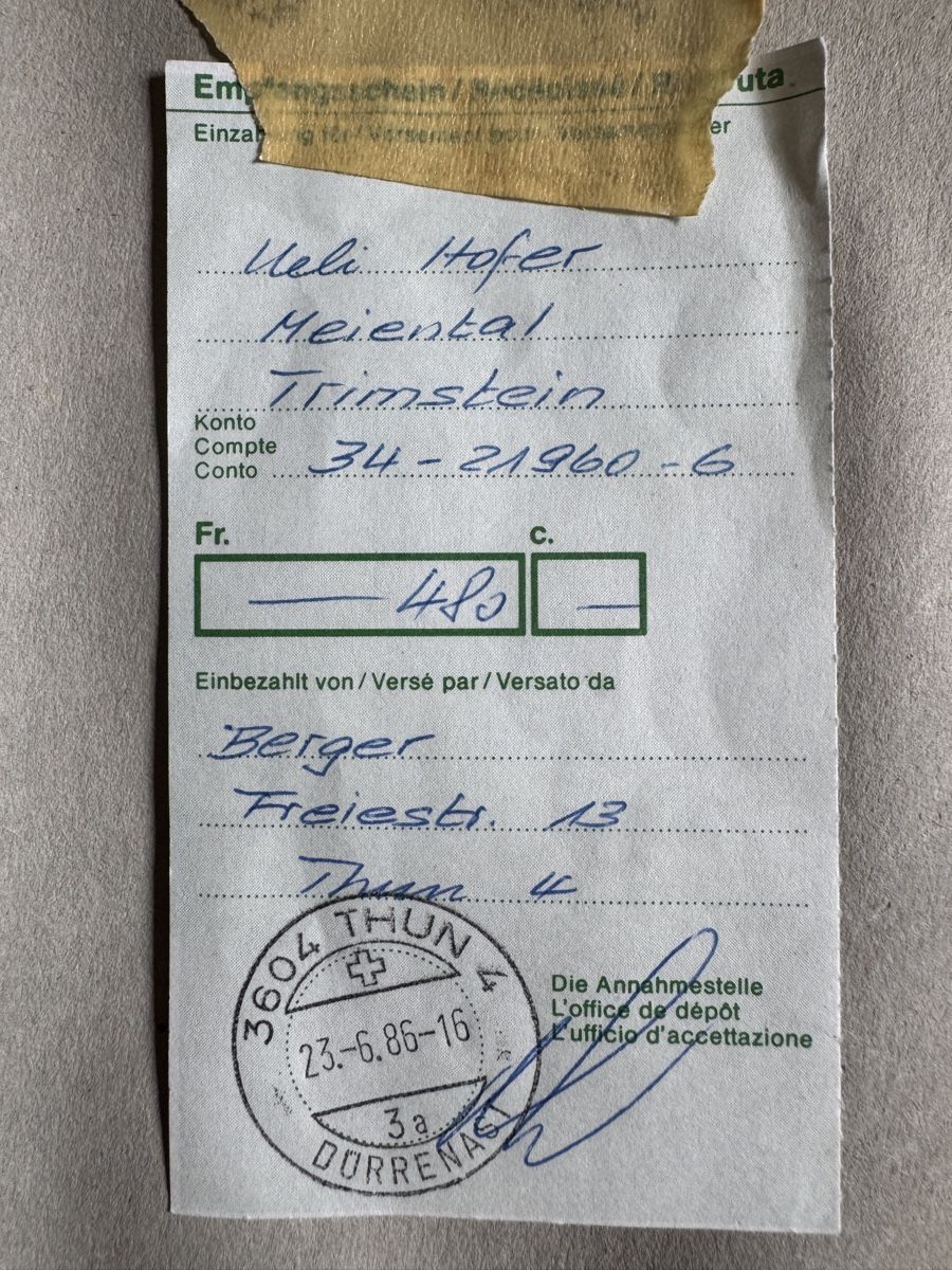 Dipinti: Ueli Hofer - œuvre originale de 1986 – Usato da Yverdon-les-Bains venduto da Emgbr 3