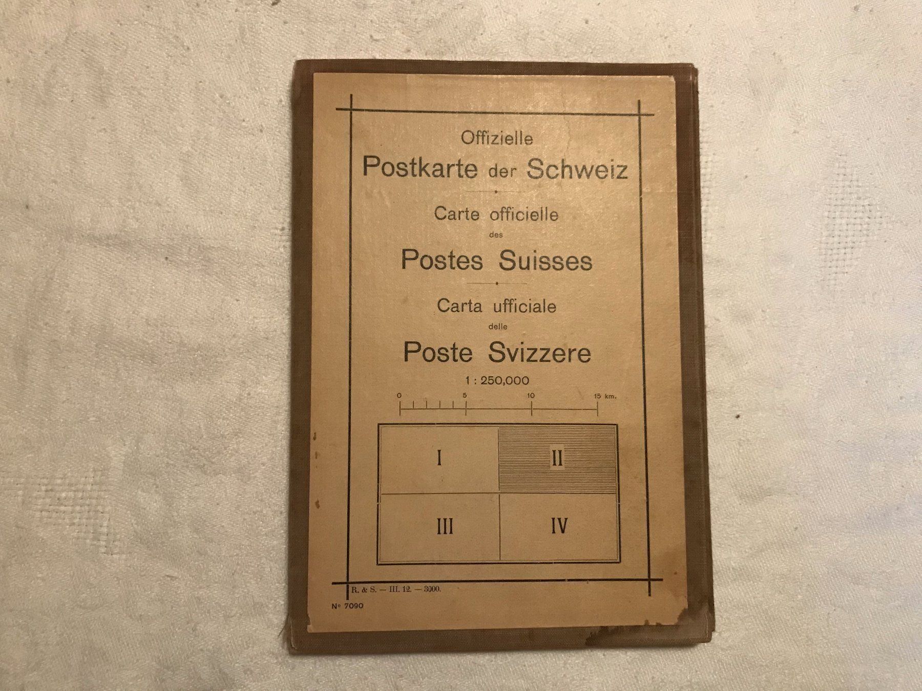 Cartes géographiques & atlas: Carte officielle des Postes Suisses – D'occasion à Ste-Croix par mjmg