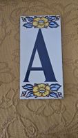 Lettera di ceramica smaltata "A"