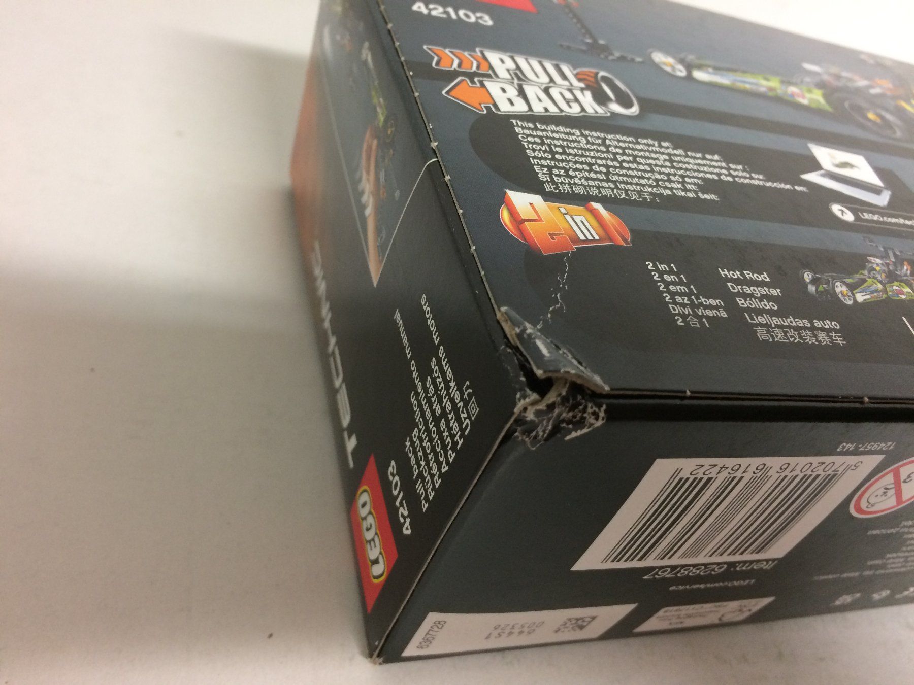 Lego Kit di costruzioni: LEGO TECHNIC 42103 damaged box DRAGSTER new – Nuovo e nell'imballaggio originale da Vezia venduto da Aquarius_Age 3