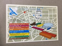 AK NABA 1984 Zürich Plan Uebersichtkarte Lageplan