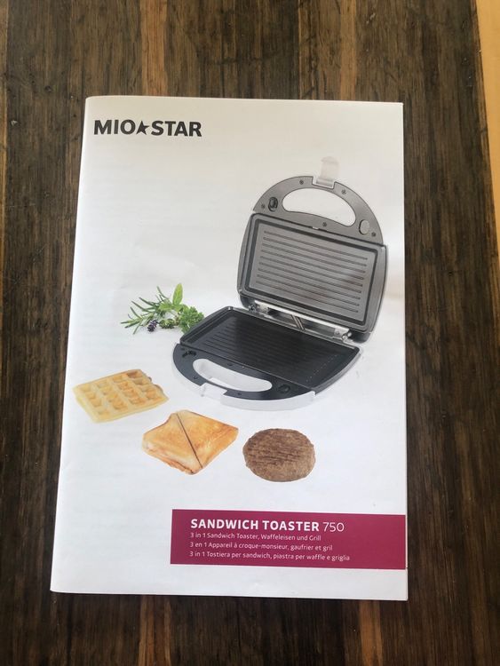 LAGRANGE Waffeleisen Super2 – 1000 W, 3 Platten (Waffel, Waffeleisen, Sandwich), Wendbar, Made In France