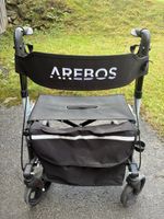 Rollator Arebos faltbar mit Tasche schwarz gebrauchter Zusta