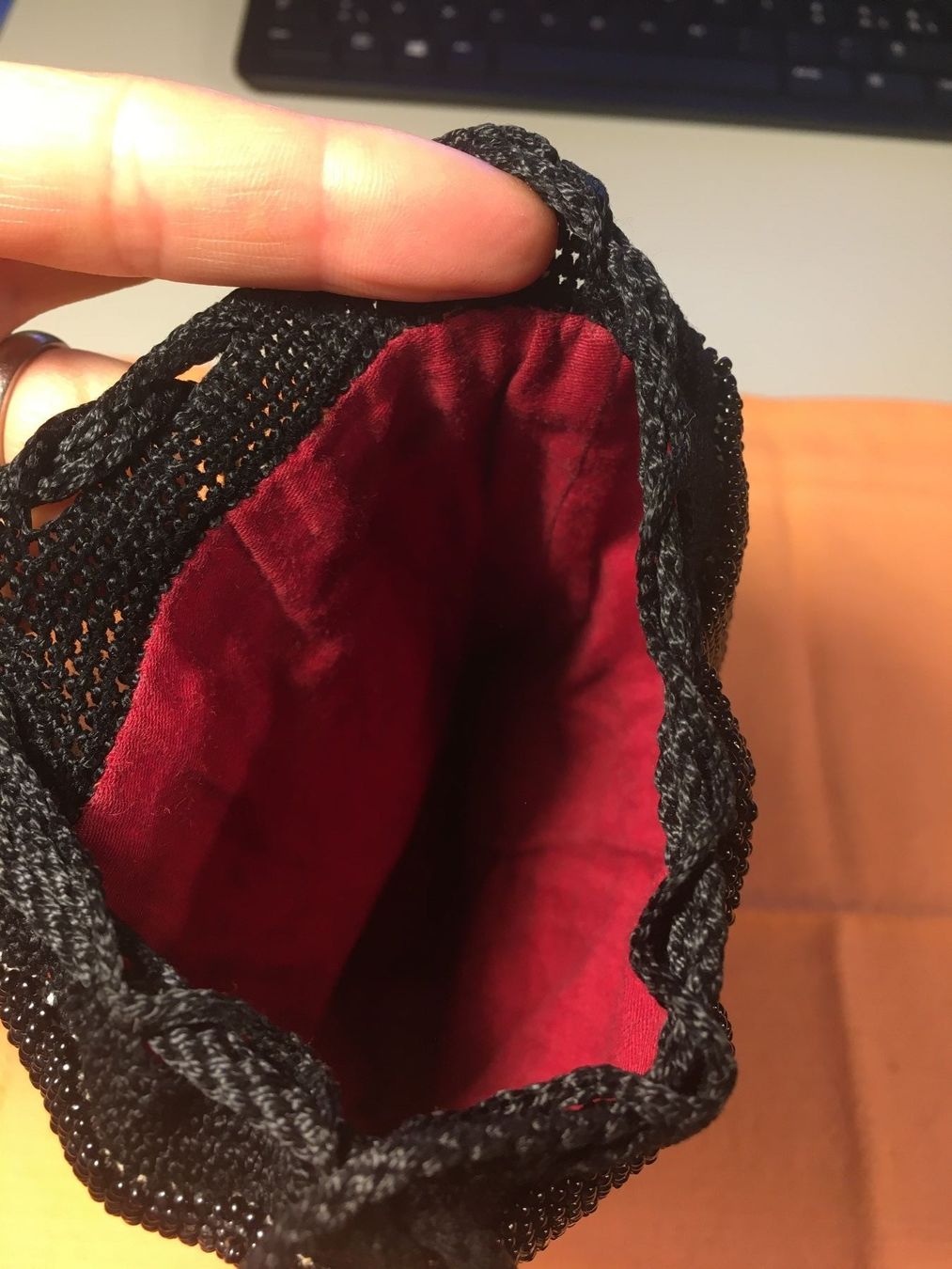 Taschen: Beutel/Handtasche, bestickt mit Glasperlen, hochwertig – Gebraucht aus Zürich von ancillaschmidhauser 3