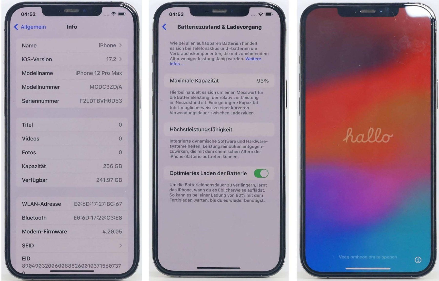 Apple Handys / Smartphones: Verkaufe IPhone 12 Pro Max, Graphite 256 Gb – Gebraucht aus Gisikon von  8