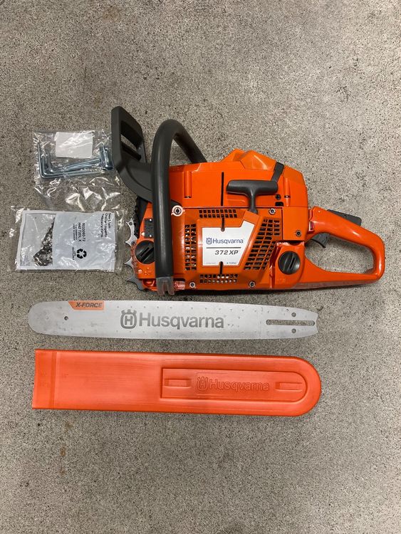 SECURA Sägekette + Schwert Für Husqvarna 372 XP – 4 Ketten, 50 Cm, 3/8 Teilung, 72 Treibglieder
