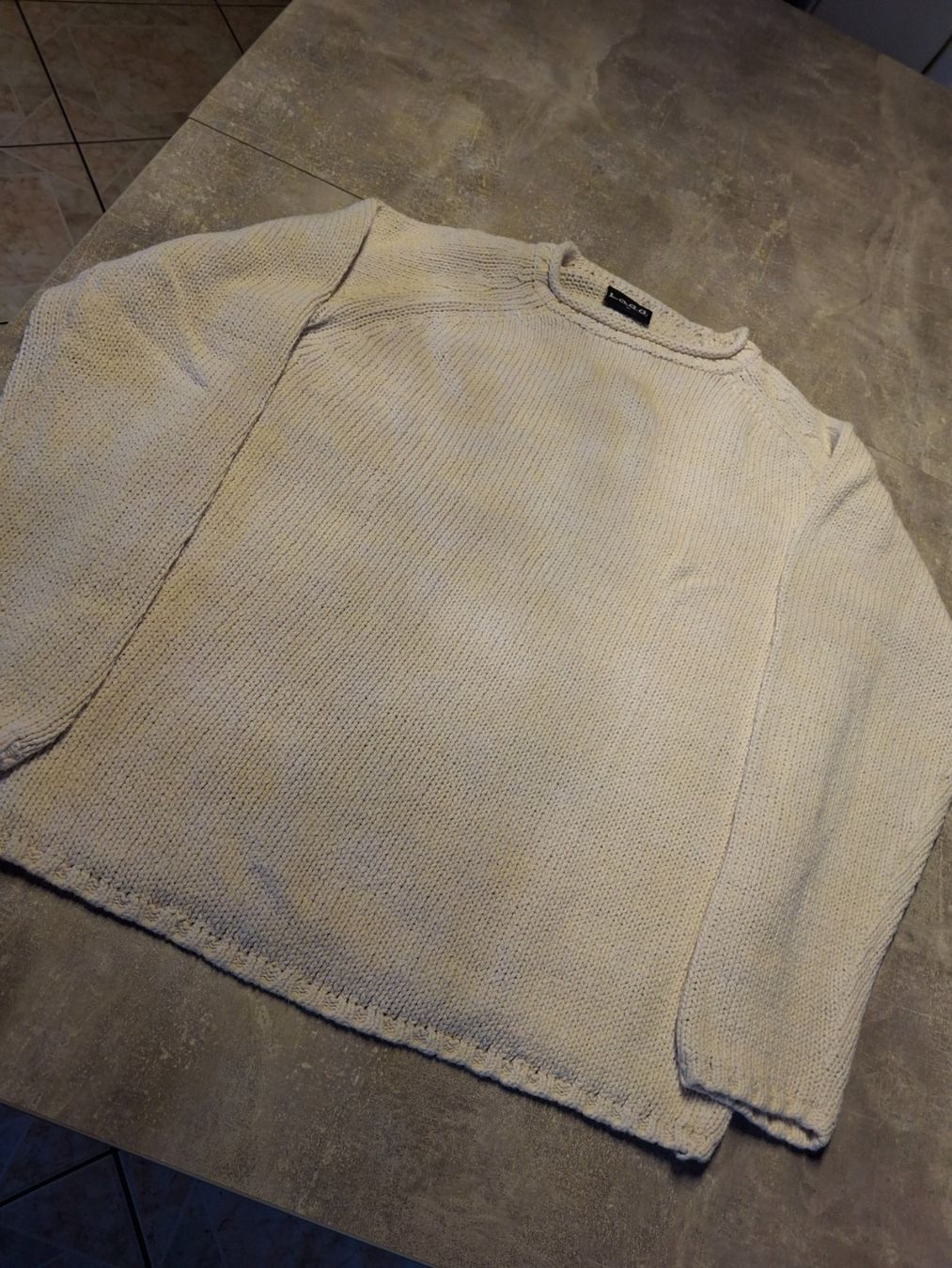 H&M Pullover & Sweatshirts: Pull blanc taille L marque H&M 45% coton et 55% lin – Gebraucht aus Villiers von san_jn5w