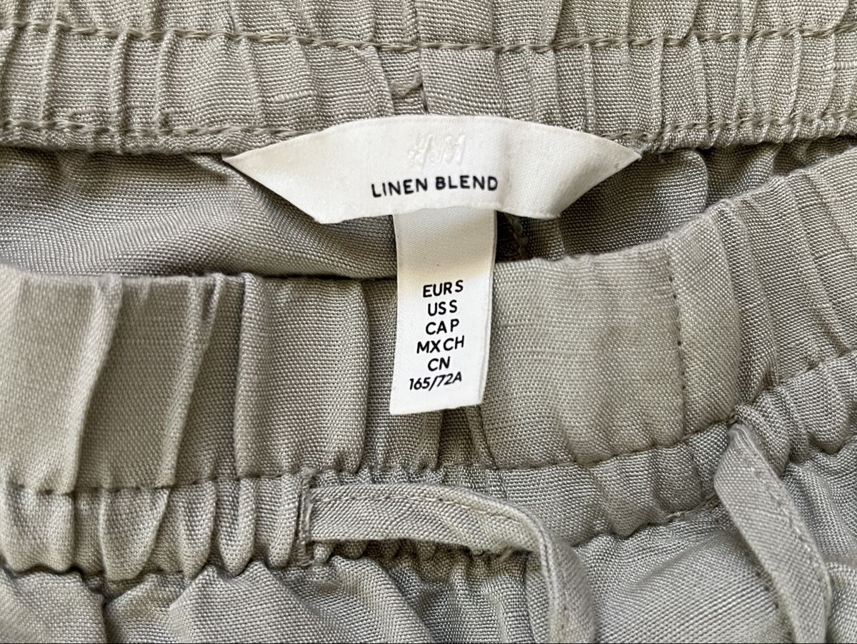H&M Pantaloni: Leinenhose Gr 36 olivegrün – Usato da Ittigen venduto da franzis6 1