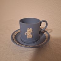 Versand möglich. Wedgewood Jasperware, Tasse blauweiss