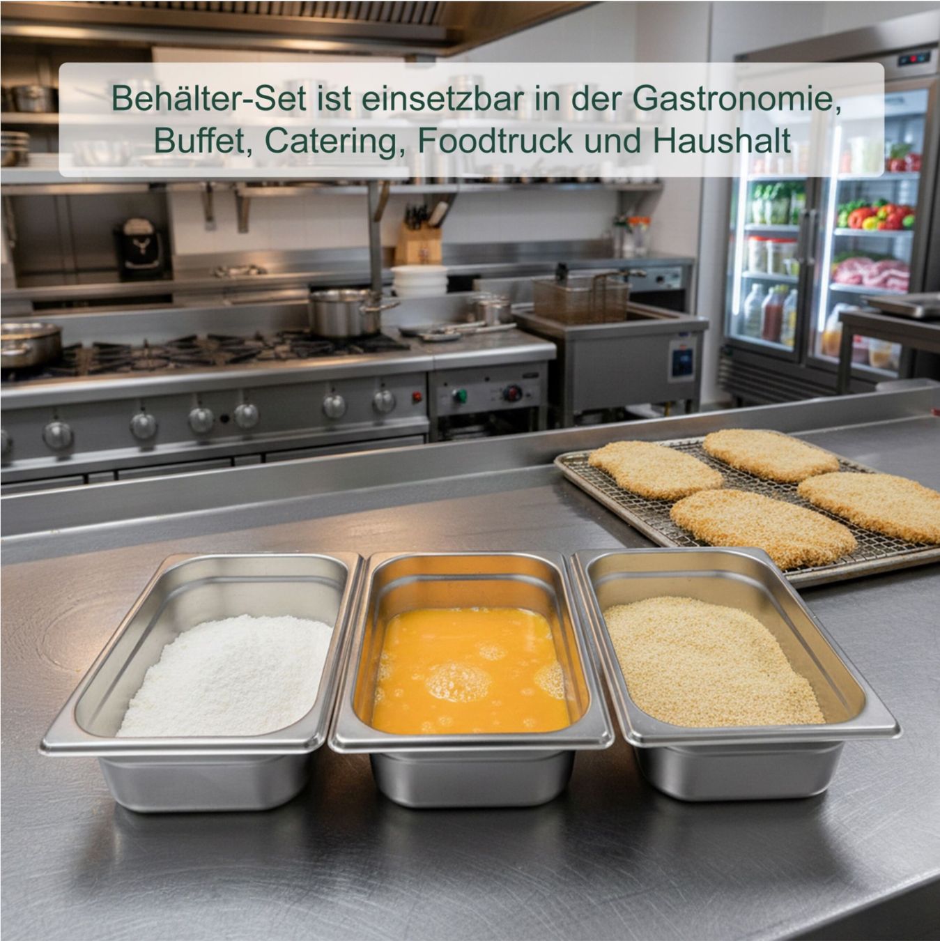 Contenitori & Simili: 6x Behälter Edelstahl, 3er Pack – Nuovo e nell'imballaggio originale da Bülach venduto da Palawan 6