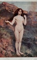 Künstler Karte, Frau, Akt, Nude