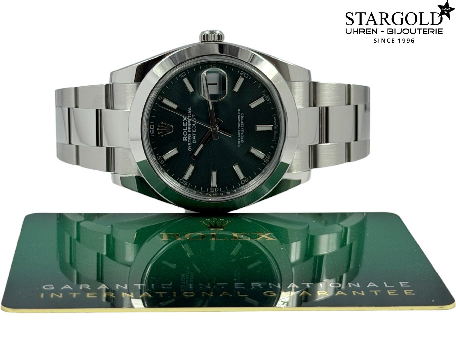 Rolex Montres: Rolex Datejust 41 green - 126300 – D'occasion à Zürich par Stargold-Uhren 1