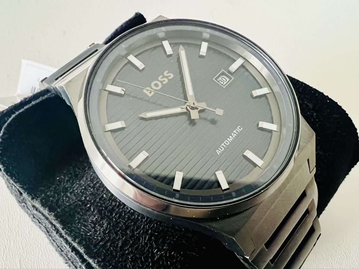 Hugo Boss Orologi: HUGO BOSS Candor Automatic - 41mm - Blue dial - SRP Fr.525.- – Nuovo e nell'imballaggio originale da Le Mont-sur-Lausanne venduto da LycaGallery 4