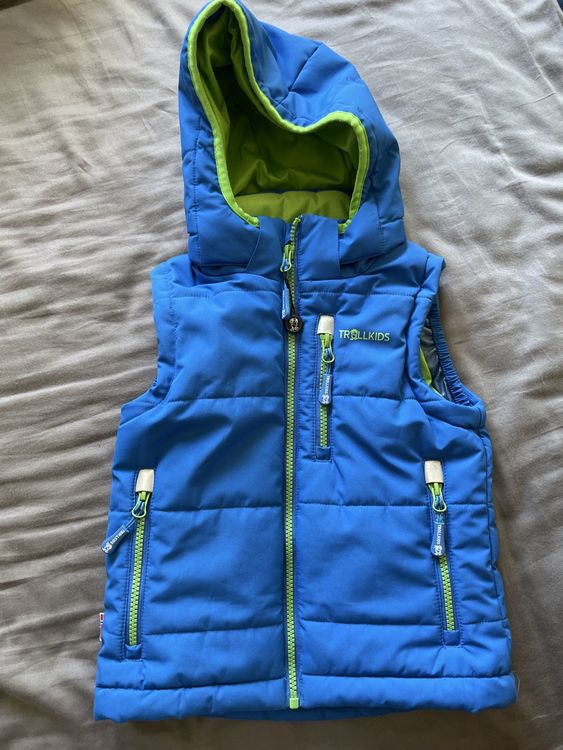 Sonstige Jungenkleidung: Trollkids Winterweste blau, Gr. 110 – Top Zustand! – Gebraucht aus Männedorf von Dorrii85