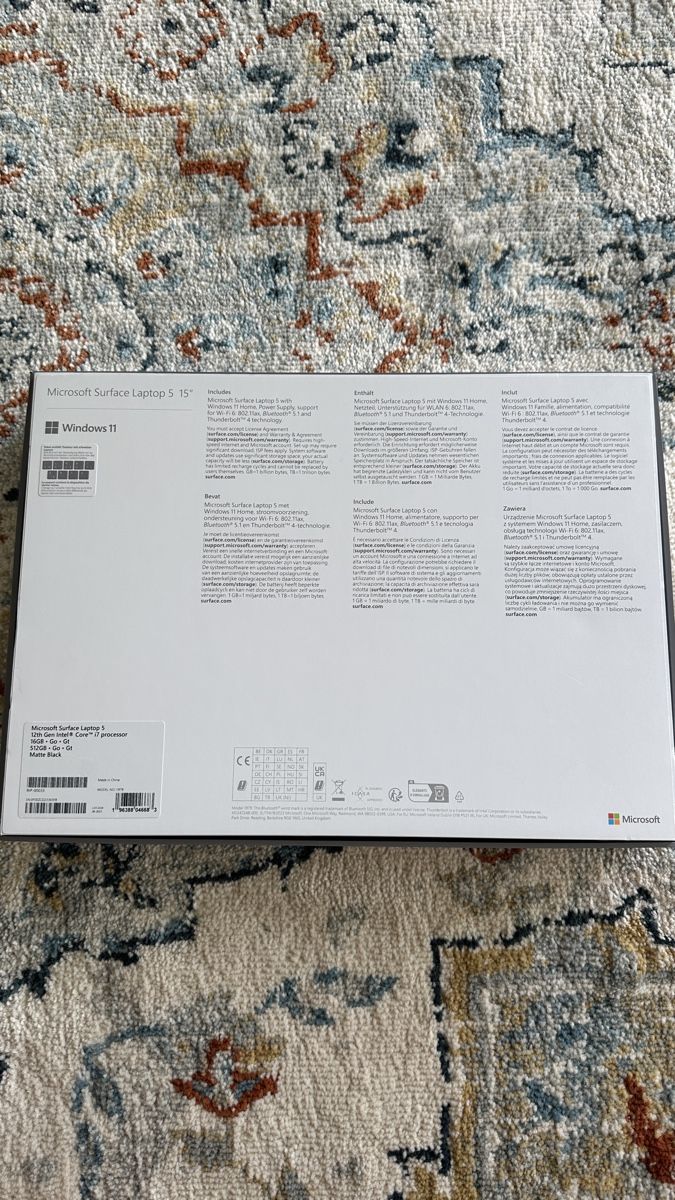 Microsoft Notebook: Microsoft Surface Laptop 5 – Nuovo (secondo la descrizione) da Vogelsang AG venduto da sam_ws6s 7