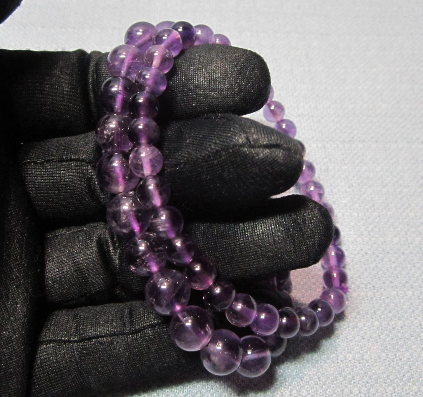 Bracciali & Braccialetti: Edelstein Armbänder: natürlicher Amethyst – Nuovo e nell'imballaggio originale da Laax GR venduto da krippenfiguren-laax 1