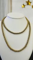 Grosse Germany sautoir plaqué or vintage ex manufacture Dior