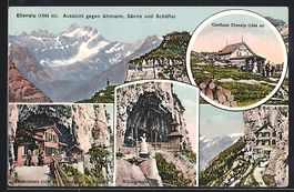 Ebenalp, Aussicht gegen Altmann, Säntis
