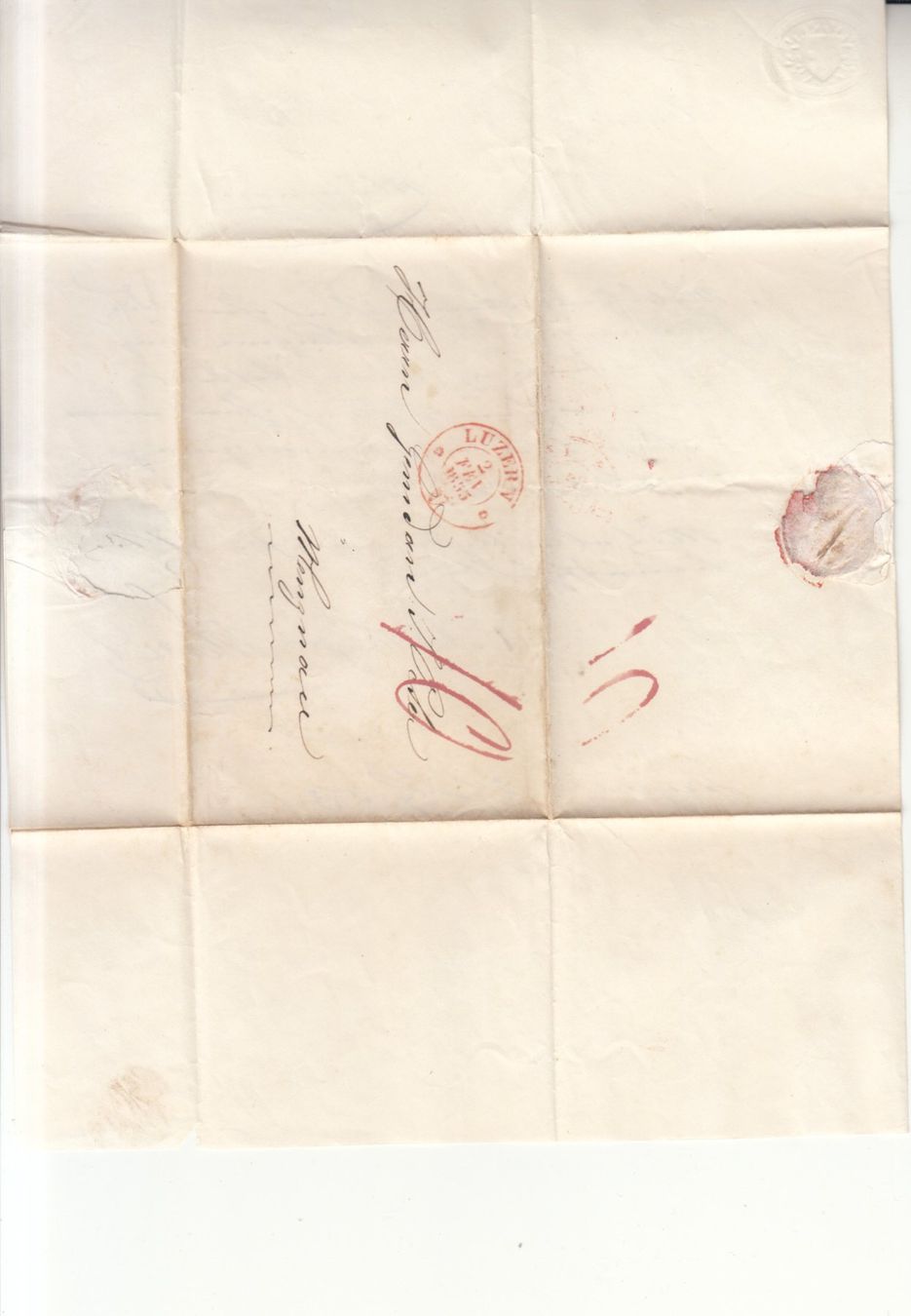 Alle Briefmarken: BoM Luzern-Menznau 1853 – Gebraucht aus Bürglen TG von StampGraf 2
