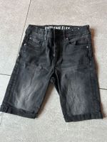 Jeans Shorts noir super Stretch von H&M, Gr. 152