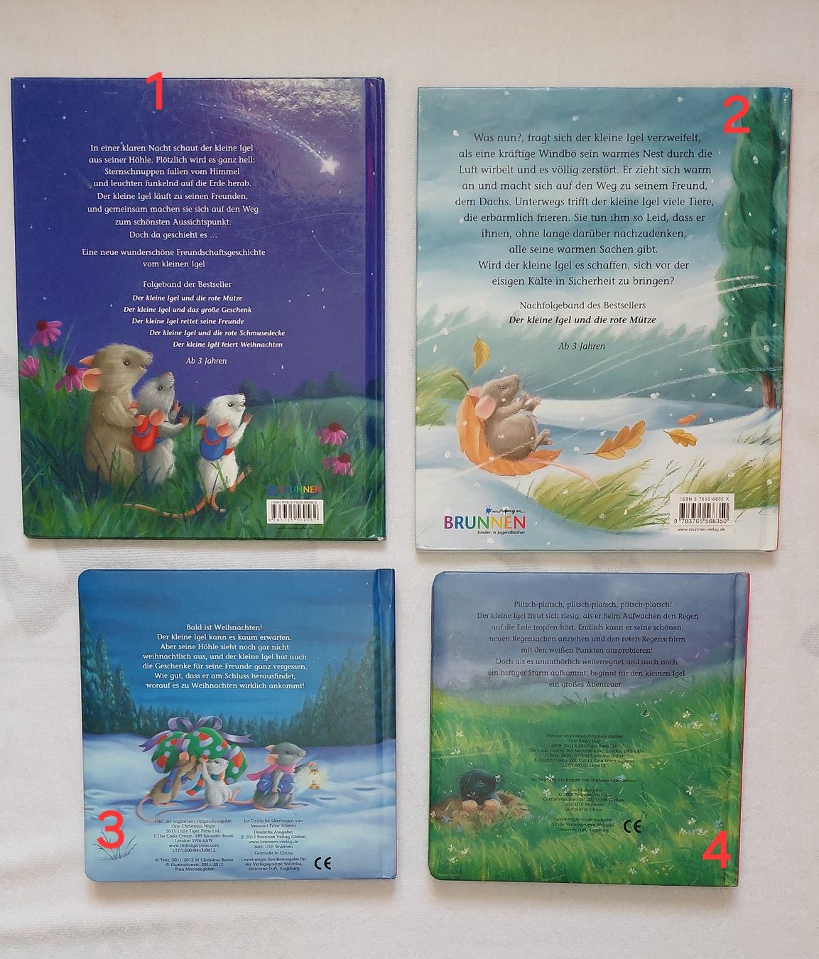 Libri: 4 Bücher mit dem kleinen Igel, auch einzeln möglich – Usato da Uitikon Waldegg venduto da Smeragol 1