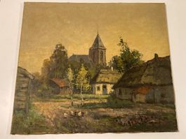 Wim van Norden (1917-2001) Lunteren Landschaftsgemälde sig.