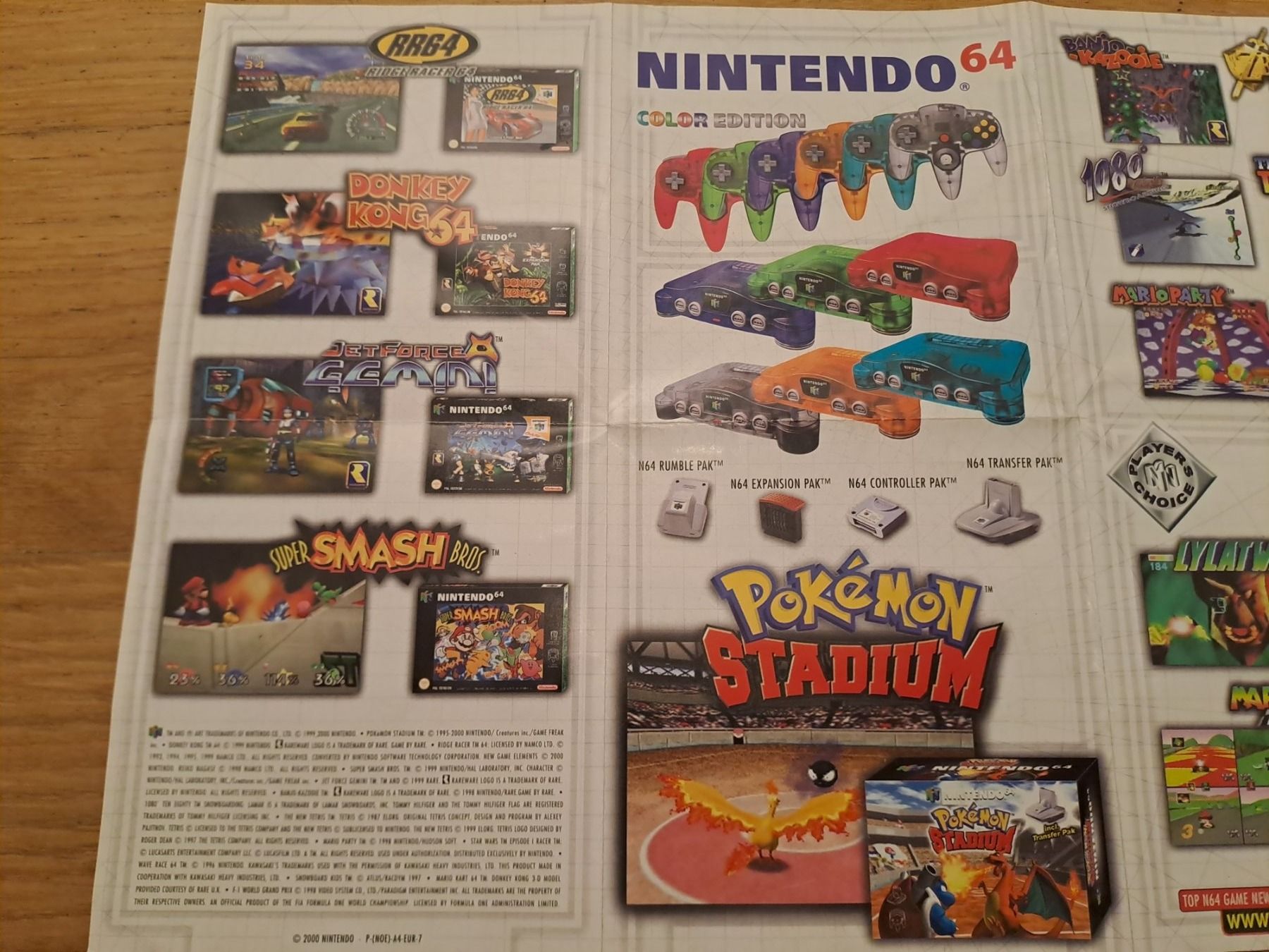 Nintendo Documenti: Nintendo 64 Flyer Werbung Promotion N64 – Usato da Aarau venduto da Kaesekuchen2000 2