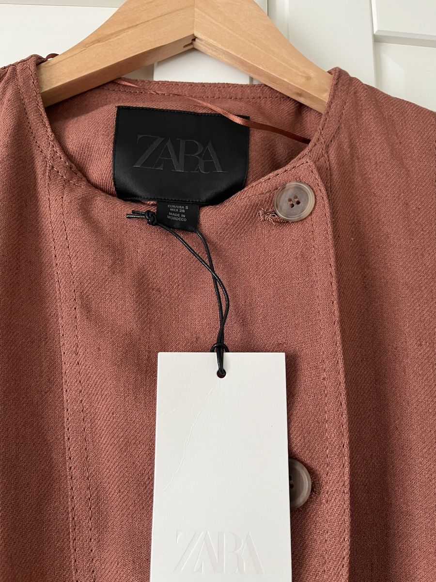 Zara Giacche: Leinen-Bomberjacke – Nuovo e nell'imballaggio originale da Allschwil venduto da eyl_bb8q 1