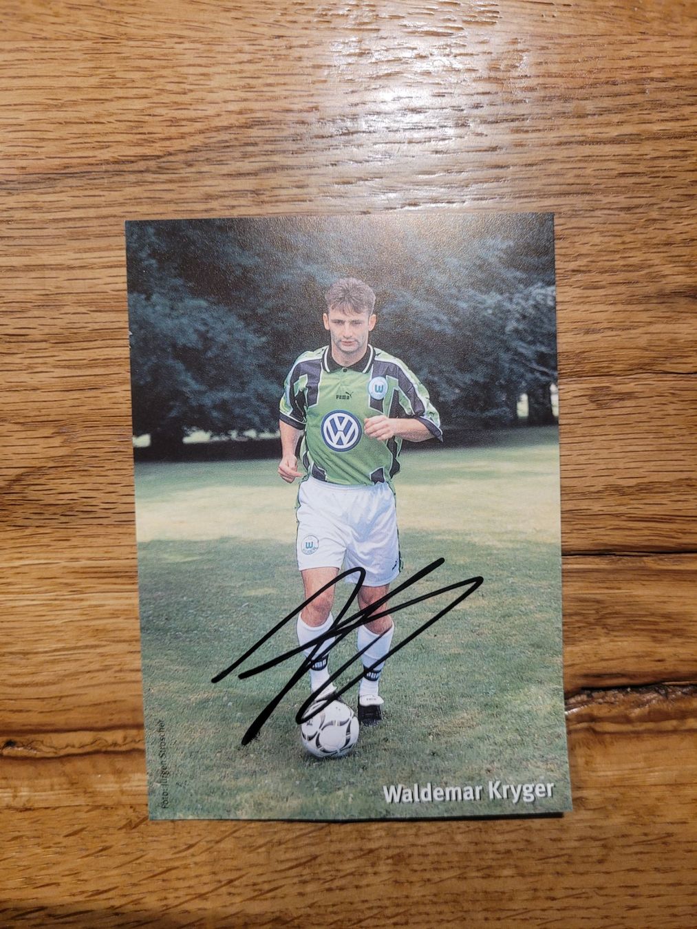 Autogramme: Autogrammkarte Waldemar Kryger / handsigniert / VFL Wolfsbur – Neu (gemäss Beschreibung) aus Luzern von Drsnoeggels