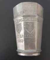 Alter Zinn Becher Jubiläumsschiessen St. Gallen 1833 - 1933