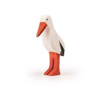 Holztier, Storch, 8,0cm, Trauffer, neu