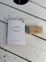 Mundart Stempel / Etikett mit Ranken / P14