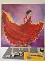 Painting Dancing queen. Acrylic On Canvas. Absolutely new.