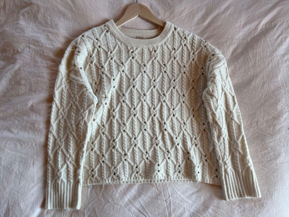 Zebra Pulls & Sweat-shirts: Weisser Strickpullover – Neuf (Voir description) à Frauenfeld par secondhand2hand