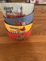 Müslischalen Set 4-teilig Retro Design Keramik guter Zustand