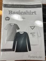Nähanleitung Basicshirt Herren Grösse 2XS bis 4XL neu