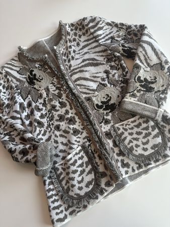 Veste d'été légère, motif léopard et zèbre, taille 36