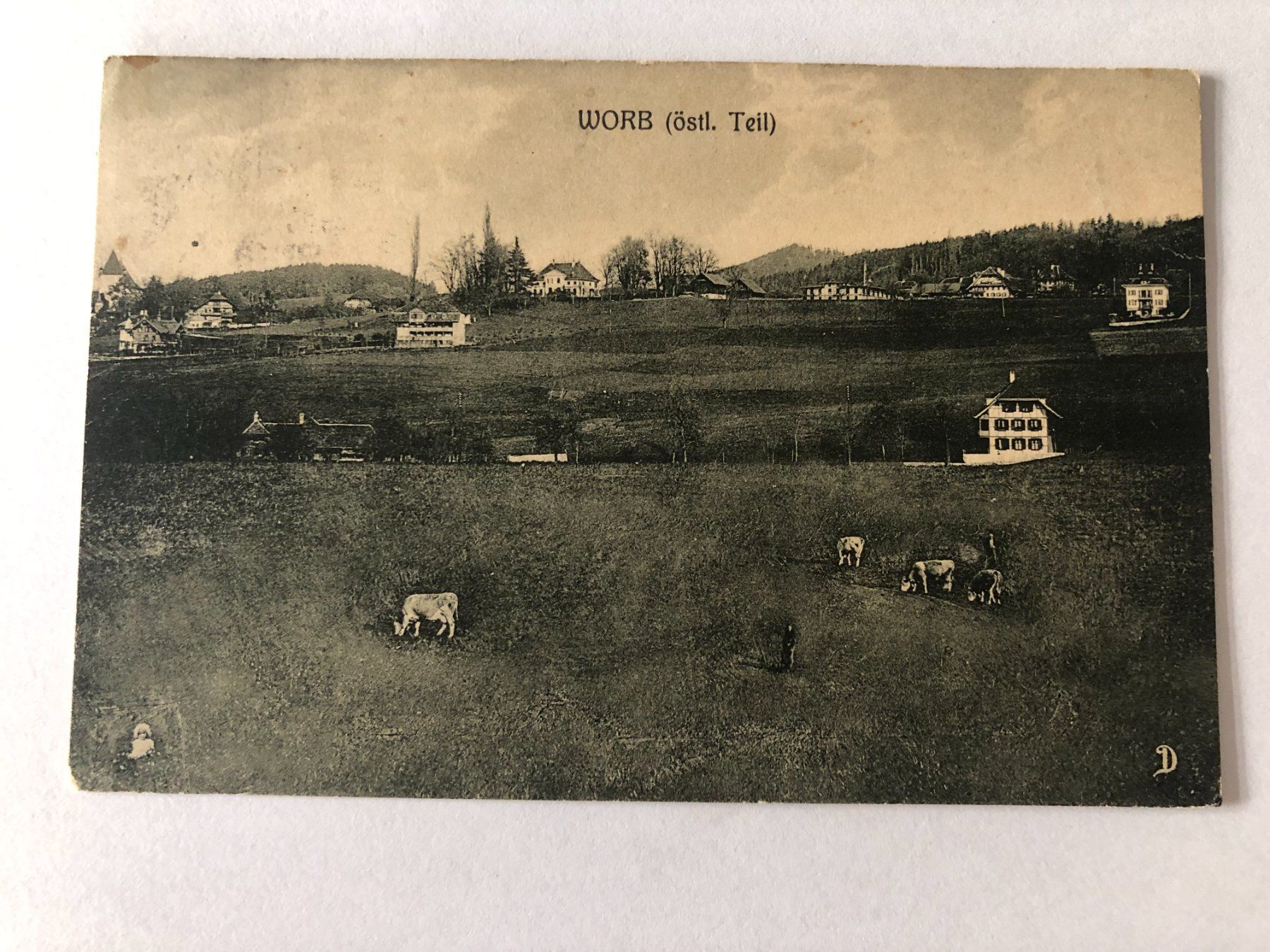 Ansichtskarten: Worb (östl. Teil) 1919 – Gebraucht aus Pfäffikon ZH von Waltoversand